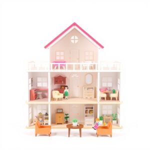 Dollhouse Playset with Furniture